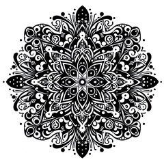 Ein schwarz wei&szlig; vector eines komplexen Musters