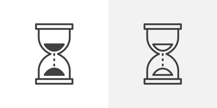 Time-Saving Hourglass Vector Icons for Efficient Planning