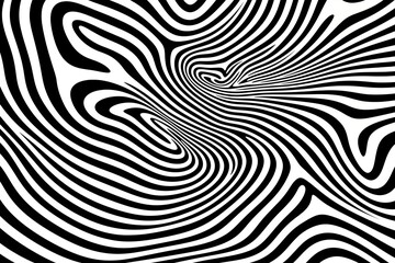 Psychedelic line art pattern spiral white