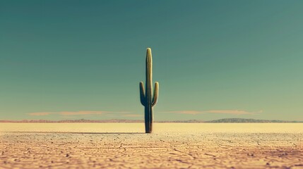Road trip dust road crossing cactus desert in Baja California, Mexico - obrazy, fototapety, plakaty