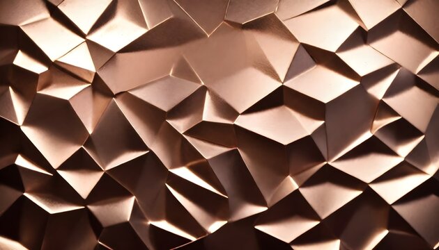 Geometric triangular shapes shutter pattern pink gold shiny polished slab texture template