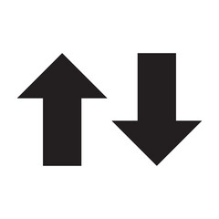 up and down arrows icon vector
