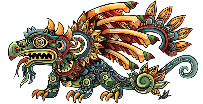 of mayan god Itzamna (The god of the heavens, day, and night)