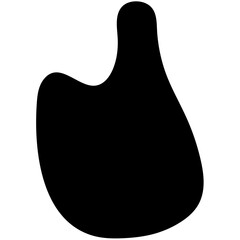 Abstract Black Liquid Ink Shapes Icon Pack