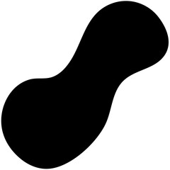 Abstract Black Liquid Ink Shapes Icon Pack