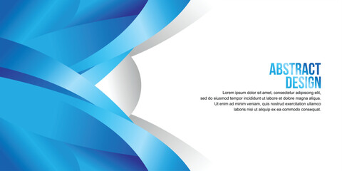 Abstract background vector in blue and gray gradient color design 