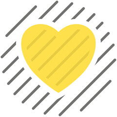 Abstract Shapes With Lines colored Icon Pack