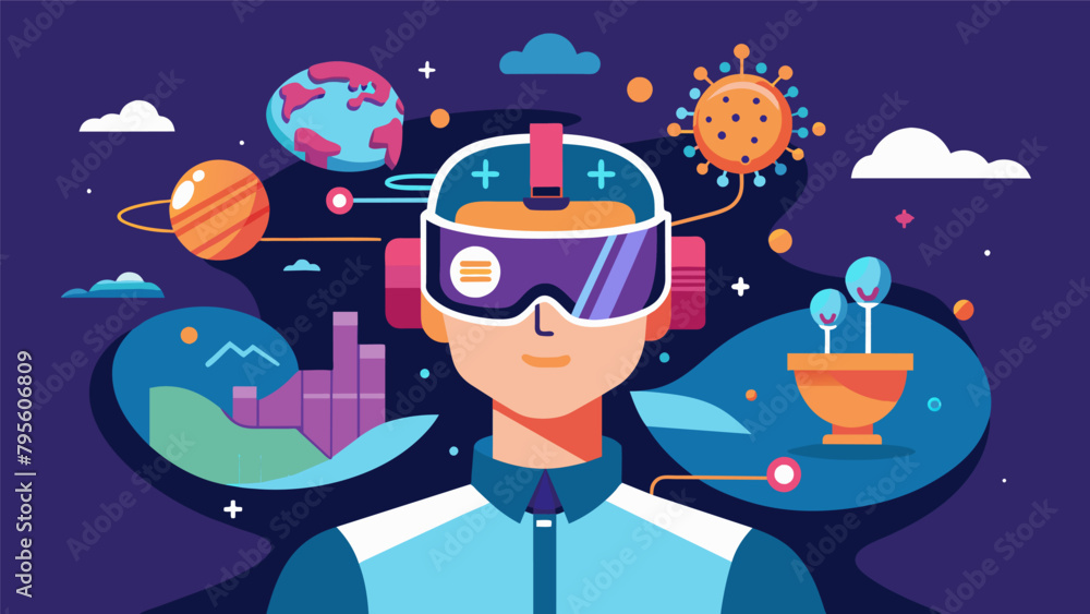 Poster an immersive virtual reality experience that takes the viewer on a journey through the inner working