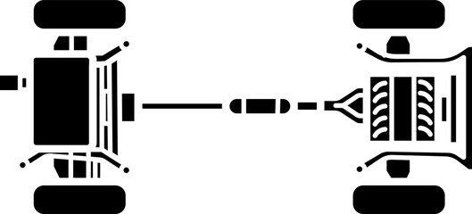 Car Axle Vector Illustration