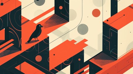 Craft a visually stimulating image that symbolizes the tension between technology regulation, privacy, and innovation Use creative elements to convey a powerful message 