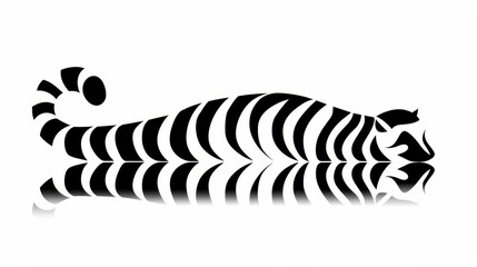 Naklejka premium A monochrome image of a zebra's head featuring distinct black and white stripe pattern