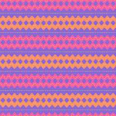 Vector wavy seamless pattern with stitches. Simple ogee shaped illustration background.