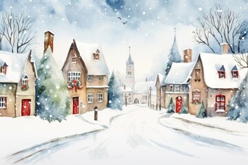 Fototapeta premium Christmas festival christmas winter snow
