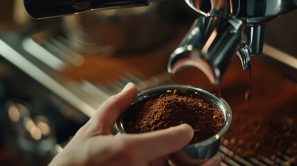 The Barista Preparing Fresh Espresso