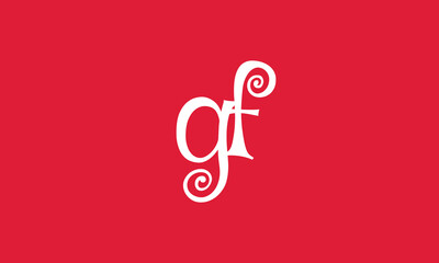 Alphabet letters Initials Monogram logo GF, FG, G and F