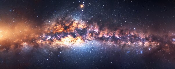 milky way in space.