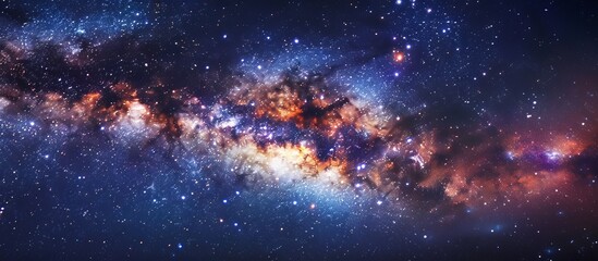milky way in space.
