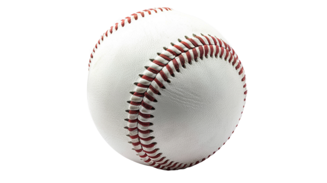Baseball isolated on transparent background with clipping path.

