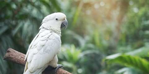 Detailed Photo Of a Parrot Sitting on a Tree In Jungle