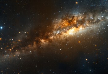 Naklejka premium milky way in space.