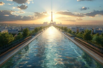 Paris hosts the 2024 Games with a blend of sports and summer art, creating a dynamic and inspiring atmosphere 
