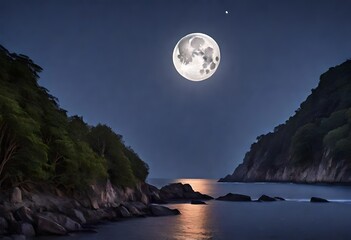 moonlight over the sea