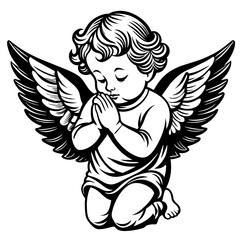 angel with heart