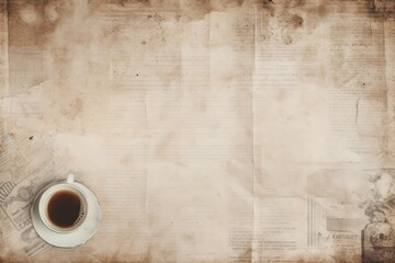 Cafe coffee backgrounds newspaper drink