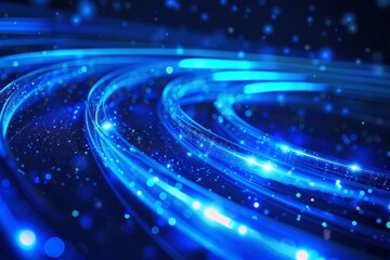 Obraz premium High-Speed Data Network Connection Tunnel. Beautiful simple AI generated image in 4K, unique.