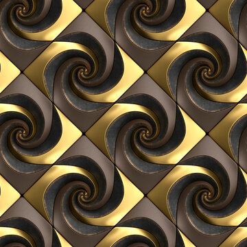 3D relief panels made of white plastic and ice