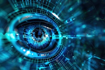 Fototapeta premium bright blue color Light modern conceptual hi tech, mechanical technology background for computer graphic website internet and business. circuit. elegant design. infographics. motion move 