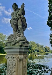 The royal Wilanow Palace in Warsaw, Poland.