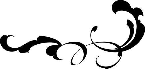 Arabesque vintage heraldic design element.