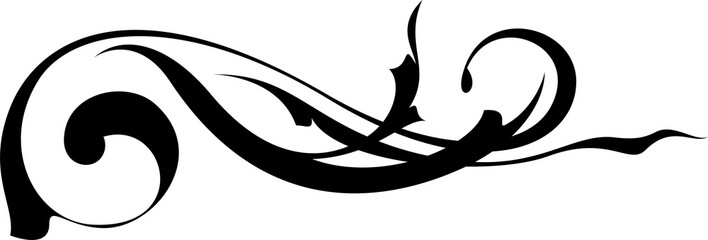 Arabesque vintage heraldic design element.