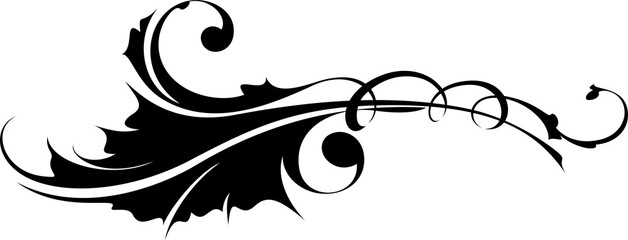 Arabesque vintage heraldic design element.