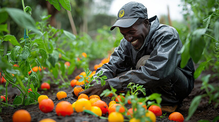 12. Community Gardens: Refugees cultivate vibrant community gardens, their hands working the soil to produce fresh fruits and vegetables, fostering self-sufficiency and sustainabil