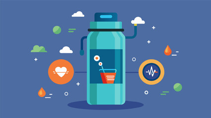 A smart water bottle reminds a fighter to stay hydrated during their training monitoring their water intake and providing hydration tips and