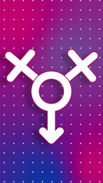 S&iacute;mbolo Bisexual en pantalla vertical versi&oacute;n 6