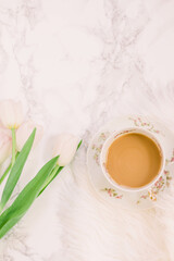 tulips and coffee