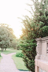 garden in historical estate