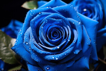 closeup of a rose with drops