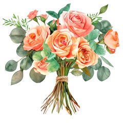 Fototapeta premium Birth Month Flowers Illustration Collection, A set of 39 PNG images featuring beautiful watercolor illustrations of birth month flowers, perfect for personal and decorative use.