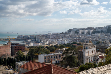 View of Algiers, Algeria, on a cloudy day