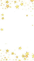 Magic stars vector overlay.  Gold stars scattered