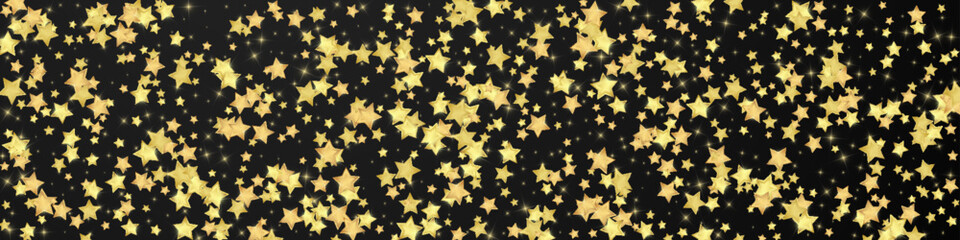 Magic stars vector overlay.  Gold stars scattered