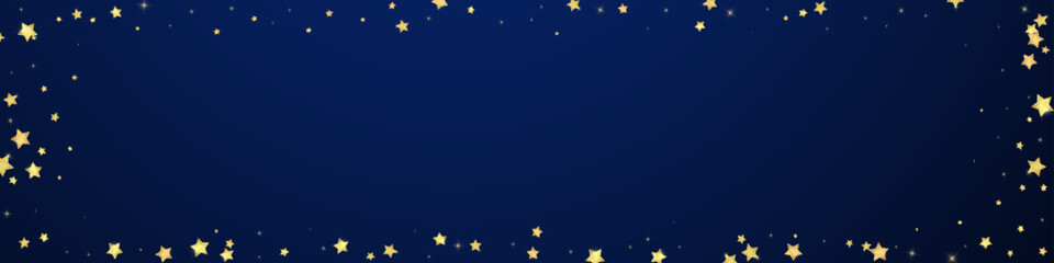 Fototapeta premium Magic stars vector overlay. Gold stars scattered
