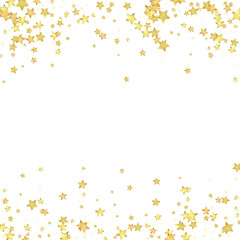 Magic stars vector overlay.  Gold stars scattered