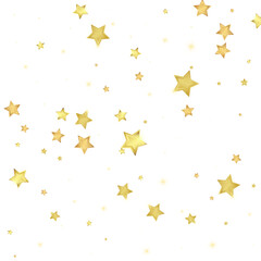 Magic stars vector overlay.  Gold stars scattered