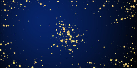 Fototapeta premium Magic stars vector overlay. Gold stars scattered