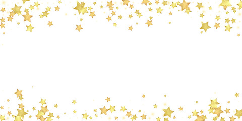 Magic stars vector overlay.  Gold stars scattered